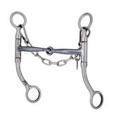 Walt Woodard 1/2" Taper Snaffle Bit Medium Shank 5 1/8"